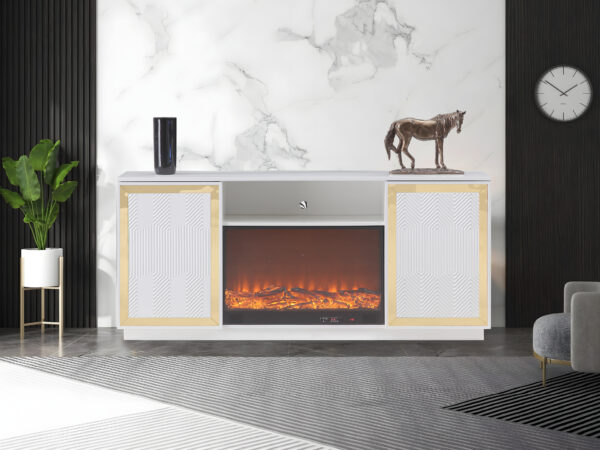 Quito White TV Stand