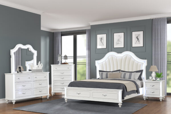 Evangeline White Queen 5 Piece Set