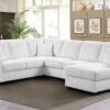 Lyon White RAF Chaise
3-Pc Sectional Chaise