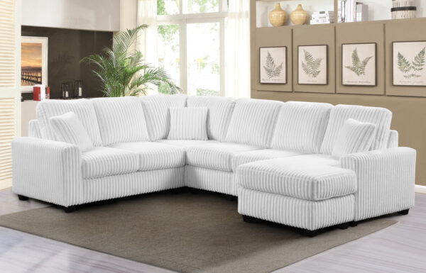 Lyon White RAF Chaise
3-Pc Sectional Chaise