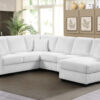 Lyon White RAF Chaise
3-Pc Sectional Chaise