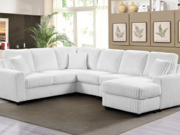 Lyon White RAF Chaise
3-Pc Sectional Chaise