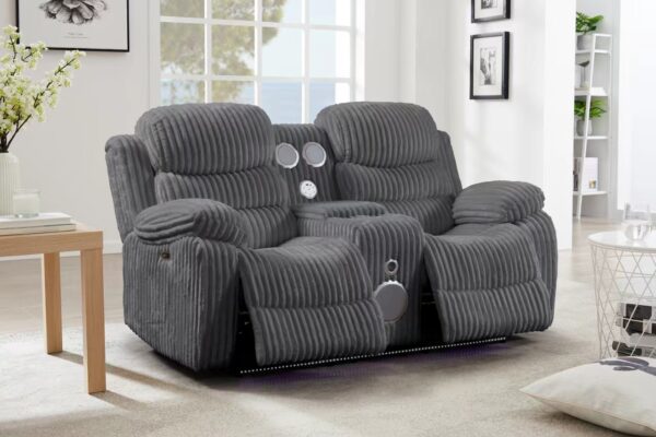 Flint Gray Sofa + Loveseat Set