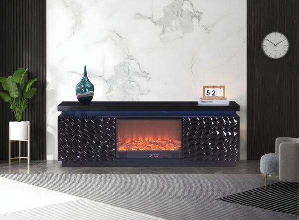 Bogota Black TV Stand