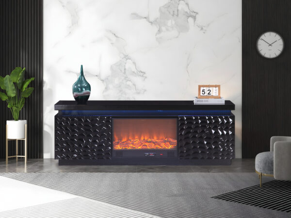 Bogota Black TV Stand