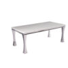 Gandhi Silver/White Coffee Table