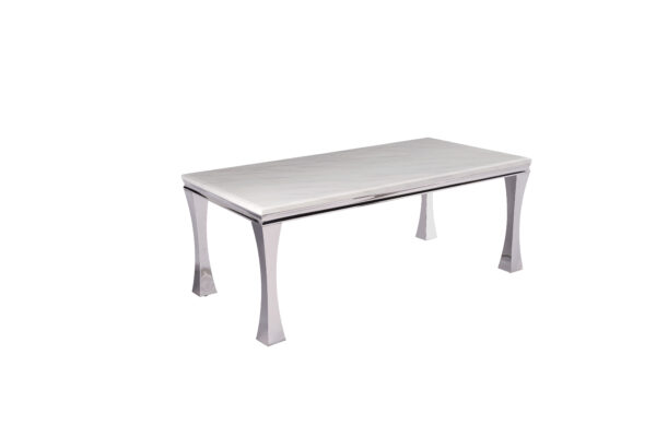Gandhi Silver/White Coffee Table