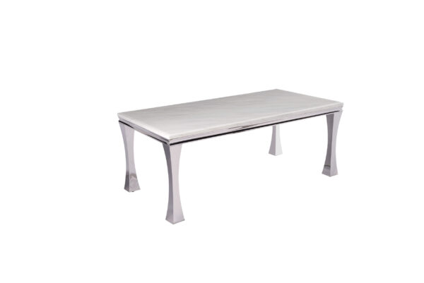 Gandhi Silver/White Coffee Table
