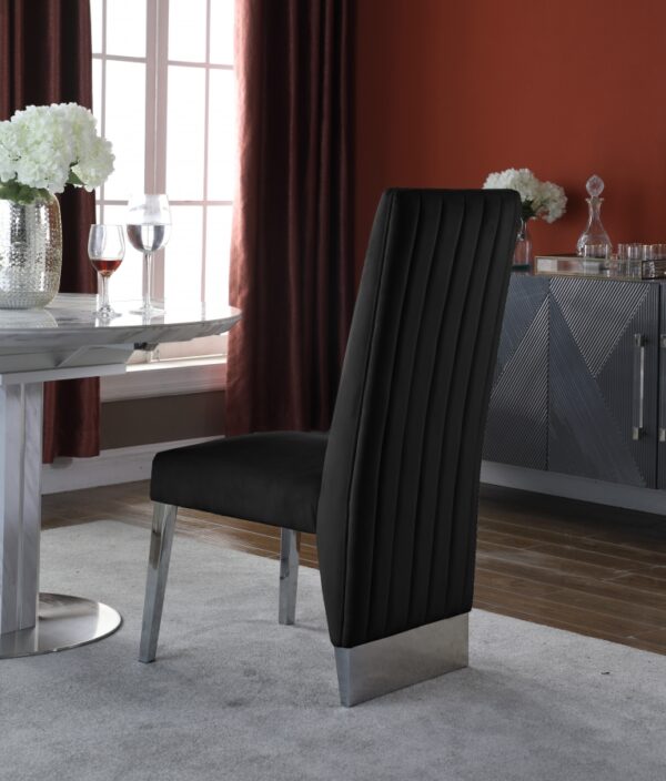 Cinderella Black & Silver Dining Chair