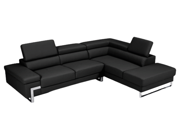 Athena Sectional Black Right