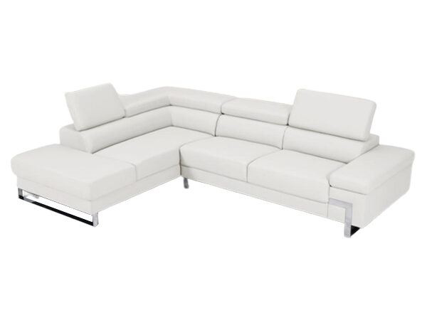 Athena Sectional White Left