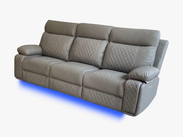 BALTIMORE POWER RECLINER SOFA GREY
