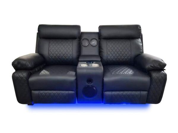 BALTIMORE POWER RECLINER LOVESEAT BLACK