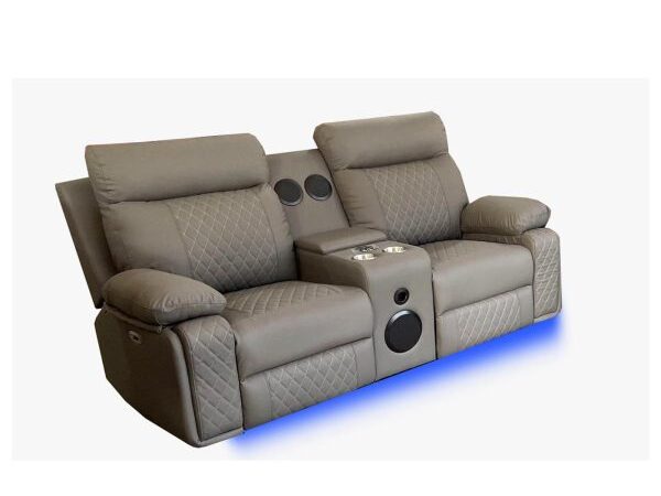 BALTIMORE POWER RECLINER LOVESEAT GREY