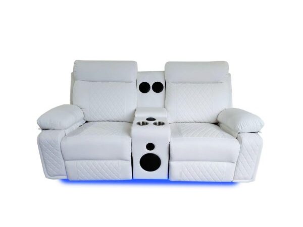 BALTIMORE POWER RECLINER  LOVESEAT WHITE