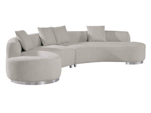 Brickell Contemporary Sofa Cream
