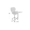 Crystal Barstool White
