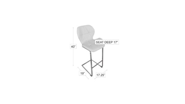 Crystal Barstool White