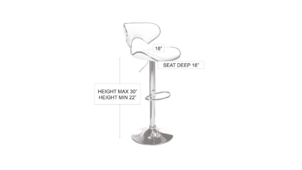 Pub Barstool White