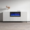 Buffet Sideboard B301-LED 245M Doors White Lacquer UV