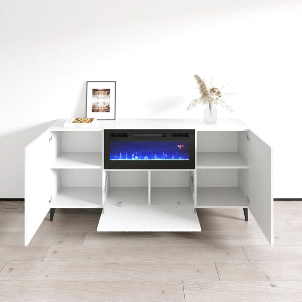 Buffet Sideboard B301-LED 245M Doors White Lacquer UV