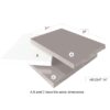 Amsterdam Coffee Table white and Grey