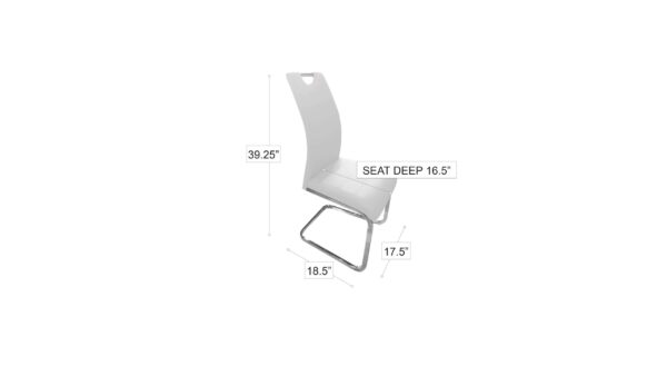 Philly Dining Chair White 6759-1