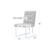 Taylor Velvet Dining Chair Black|Silver