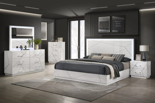 Dubai King Bed LED