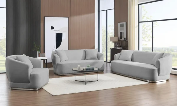 MONACO SOFA & LOVESEAT SET GREY