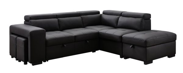 POSITANO Sectional NEW 2025 LEFT BLACK