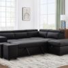 POSITANO Sectional NEW 2025 LEFT BLACK