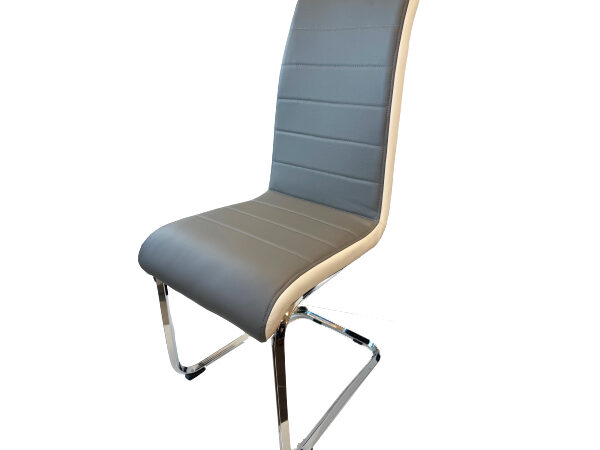 New York Dining Chair Grey & White