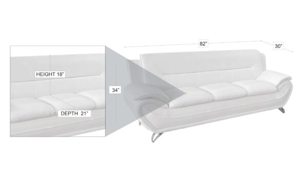 Venecia Sofa Set White