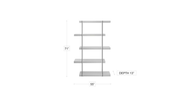 Bronx Shelf White & Black