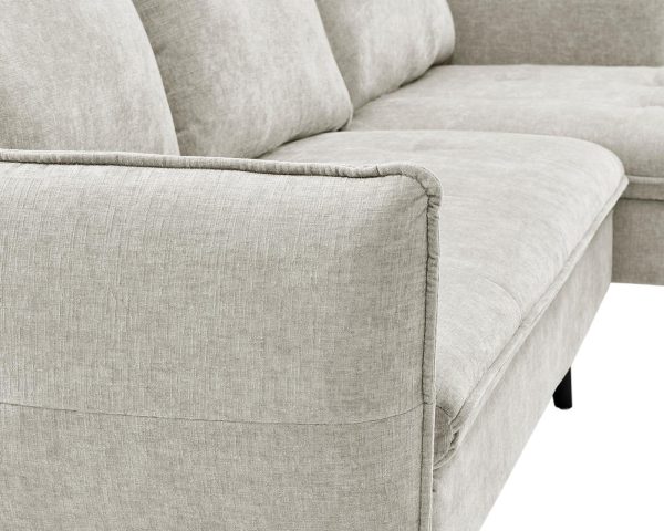 PARIS Sectional Light Grey RIGHT