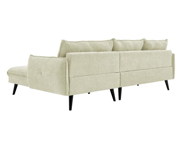 PARIS Sectional Light Beige LEFT