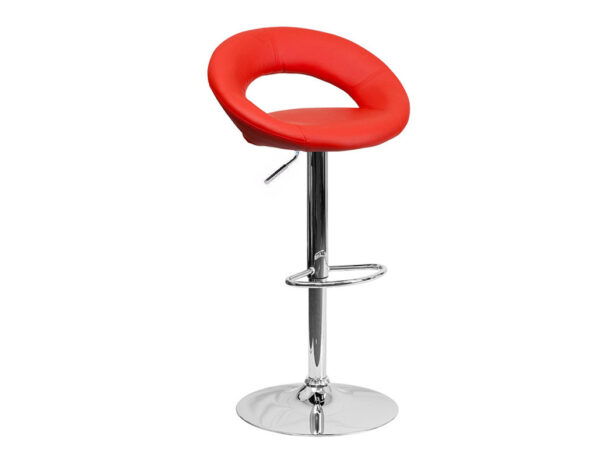 Donut Barstool Red