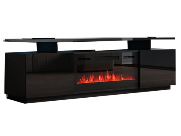 FIREPLACE TV101 TV Stand BLACK