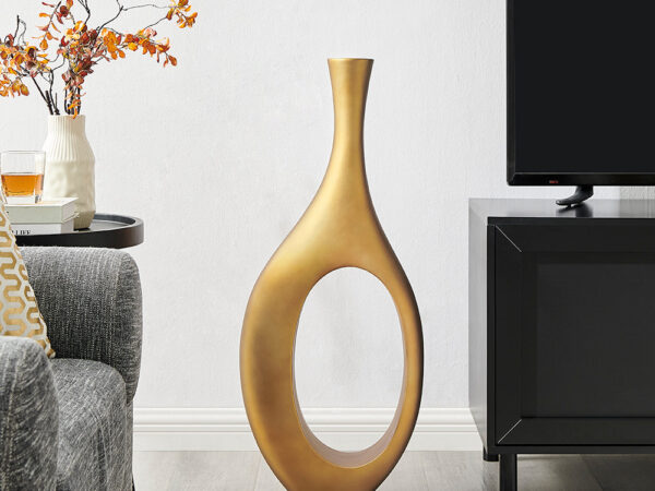 Trombone Vase Large // Matte Bronze
