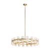 Anderson 36"D Chandelier // Crystal and Gold