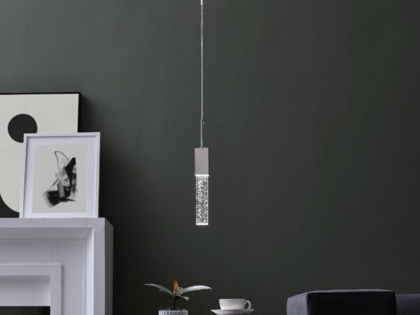Rectangular Crystal Pendant // 1 Light