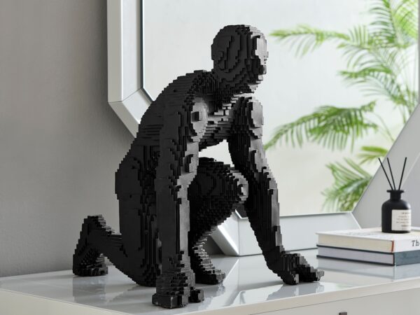 Pixel Running Man  // Matte Black