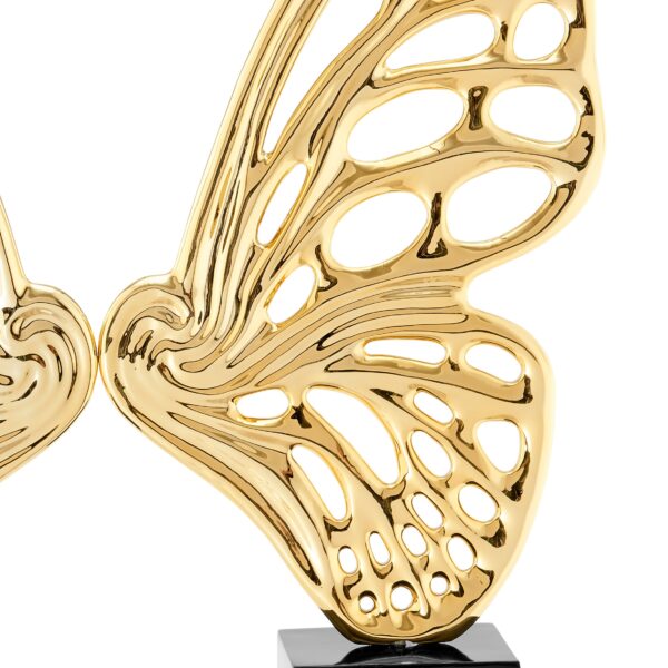 Butterfly Wings Sculpture // Chrome