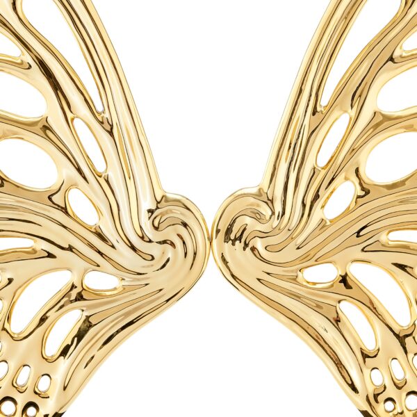 Butterfly Wings Sculpture // Chrome