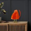 Bird Sculpture // Large Orange