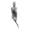 Antoinette Doll Sculpture // Chrome