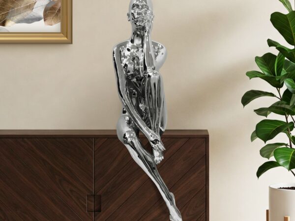 Antoinette Doll Sculpture // Chrome