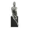 Antoinette Doll Sculpture with Base // Chrome