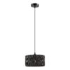 Steel and Ropes with Shade Pendant // Black